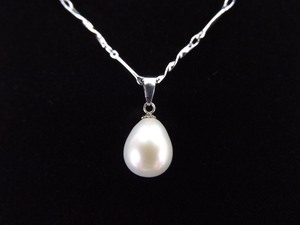 .925 Sterling Silver Pearl Pendant Necklace