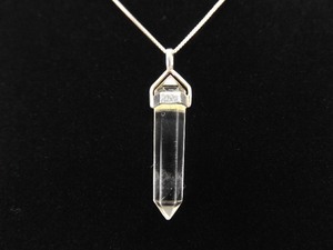 .925 Sterling Silver Crystal Pendant Necklace