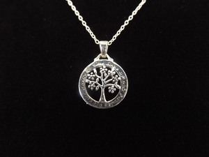 .925 Sterling Silver Family Tree of Life Pendant Necklace