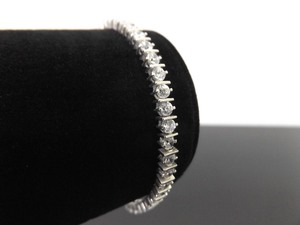 .925 Sterling Silver Crystal Bracelet
