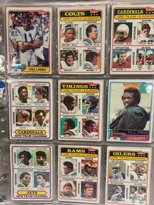 lot 3 image: Binder Full of Vintage NFL Football Cards