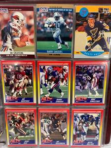 lot 6 image: Binder Full of Football & Basketball Cards