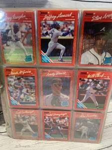 lot 10 image: Binder Full of Mostly 1980s Baseball Star Cards