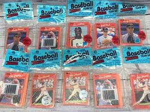 lot 23 image: 30 Year Old Unopened Team Set Baseball Cards (10 PACKS)