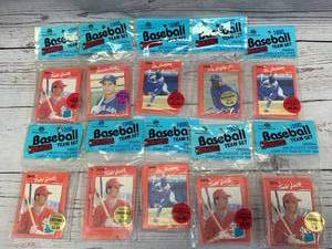 lot 24 image: 30 Year Old Unopened Team Set Baseball Cards (10 PACKS)