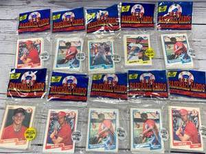 lot 29 image: 30 Year Old Unopened Team Set Baseball Cards (10 PACKS) Fleer