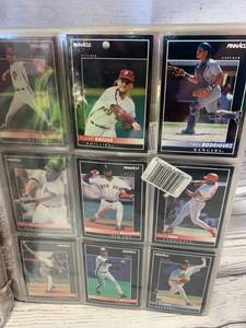 lot 40 image: Binder of 1992 Baseball Cards & Box of 1996 Sportsflics