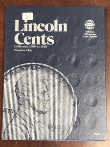 lot 31 image: Lincoln Cents Book