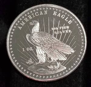 PRE SILVER EAGLE 1982 1 TROY OZ .999 FINE AMERICAN EAGLE