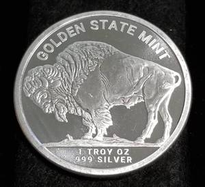 1 TROY OZ. .999 FINE SILVER INDIAN BUFFALO DESIGN