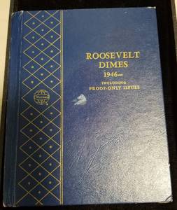 COMPLETE SET OF SILVER ROOSEVELT DIMES  SOME LATER CLAD DATES INCLUDED