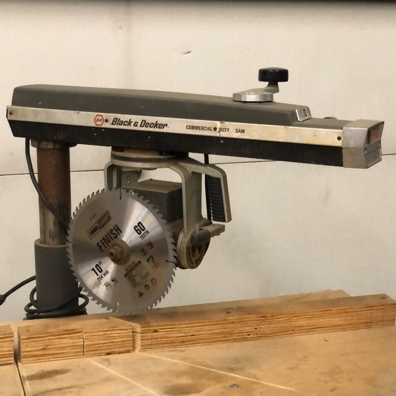 Black Decker Radial Arm Saw Komatsu Fork Truck John Deere