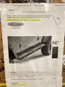 lot 33 image: New SmittyBilt 76634 SRC Side-Armor Step Bar Set