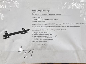 lot 34 image: New Jeep Wrangler JK Off-Road Step Bars