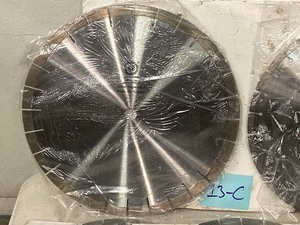 lot 13-C image: Lot Of (5) Unused Commercial Stone  Concrete Saw Blades