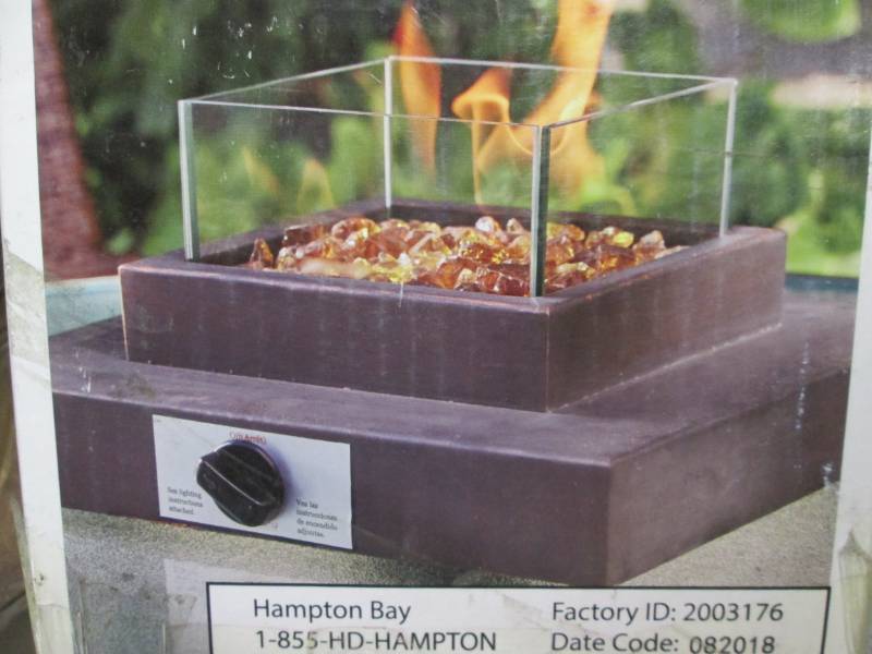 Tabletop Propane Fire Pit Antique B W3 A1 Outdoor Patio