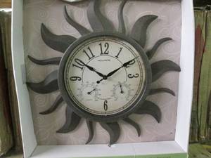 Bronze Finish Sun Clock IndoorOut...