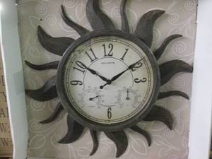 Bronze Finish Sun Clock IndoorOut...