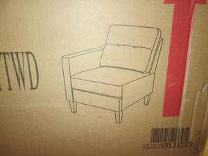 Grey Tweed Side Chair...
