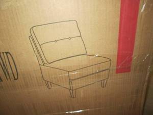 Grey Tweed Side Chair...