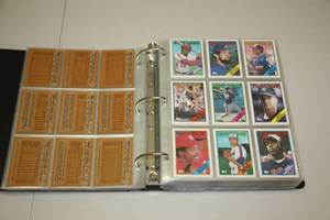 1988 Topps Baseball Complete Set In Pages with Binder