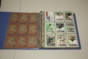 1983 Topps Football Complete Set in Pages with Binder