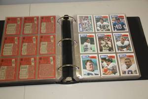 1987 and 1988 Topps Football Complete Set in Pages with Binder