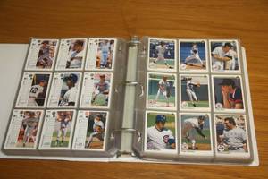 1990 Upper Deck Baseball Partial Set with Binder