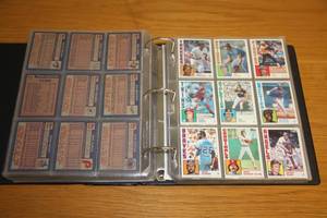 1984 Topps Baseball Partial Set with Binder