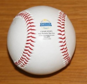 Herb Score Baseball Auto Steiner Stamp