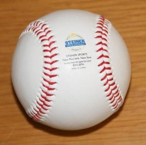 Herb Score Baseball Auto Steiner Stamp