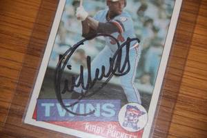 Kirby Puckett 1985 Topps Auto