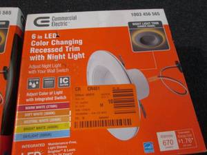 2 Commercial Electric 6 inch LED Co...