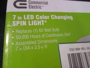 2 Commercial Electric Spin Light 7 ...