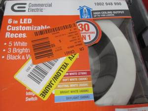 2 Commercial Electric 6 inch LED Cu...
