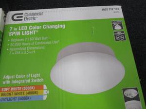 4 Commercial Electric 7 inch LED Li...