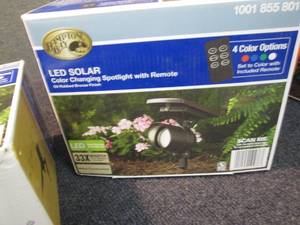 2 Hampton Bay Solar Bronze Outdoor ...