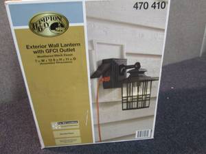 Hampton Bay Mission Style Black wit...