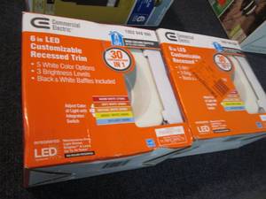 2 Commercial Electric 6 inch LED Cu...