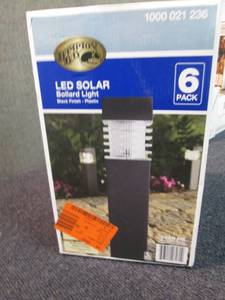Hampton Bay Solar Black Outdoor Int...
