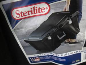 Sterilite Black Footlocker...