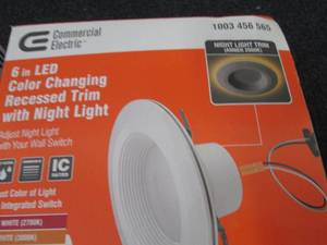 2 Commercial Electric 6 inch LED Co...