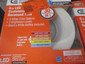 2 Commercial Electric 6 inch LED Cu...