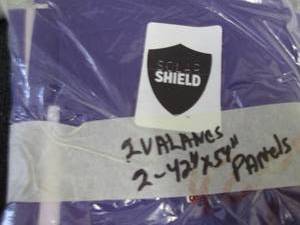 2 Purple Valances with 2- 42x54 inc...