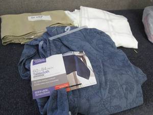 3 Assorted Table Cloths X2...