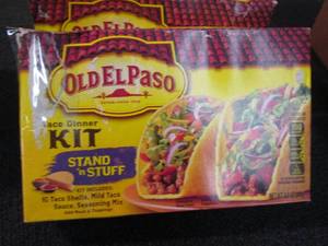 4- 8.8 oz Boxes of Old El Paso Taco...