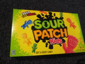 12-3.5 oz Boxes Sour Patch Kids...