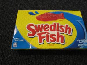 12- 3.1 oz boxes Swedish Fish...