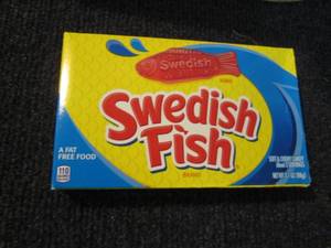 12- 3.1 oz boxes Swedish Fish...