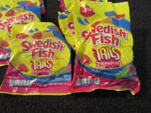 5- 8 oz Bags Swedish Fish Tails, 5-...